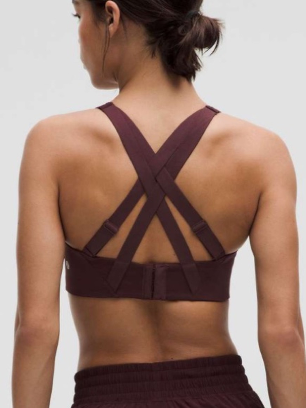 Lululemon Energy Bra *High Support Sport Bra Cups Goodnight Plum 36C - Picture 2 of 8